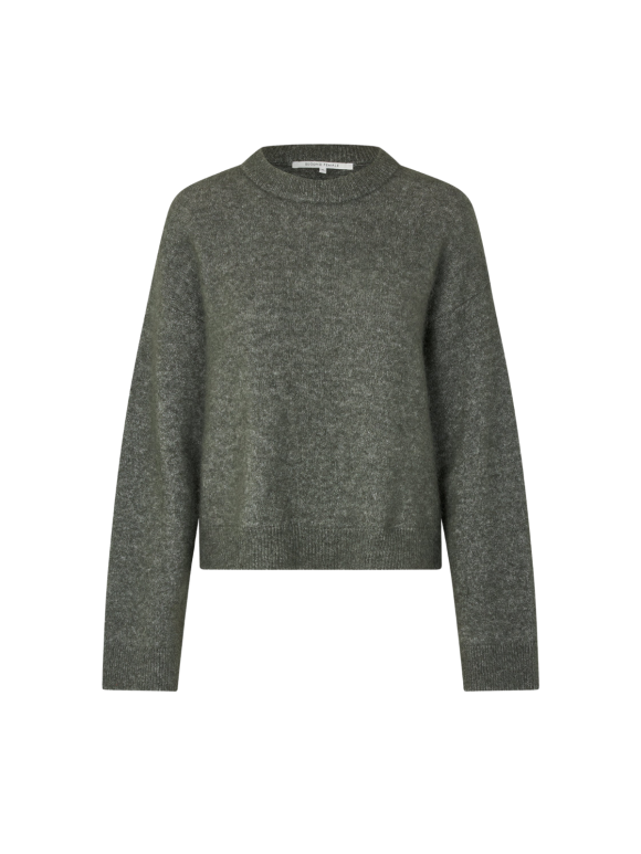 SECOND FEMALE - BROOK KNIT DROP SHOULDER O-NECK