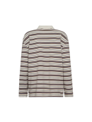 Mos Mosh - MMROSSETT LS STRIPE POLO TEE Mos Mosh - MMROSSETT LS STRIPE POLO TEE