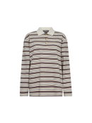 Mos Mosh - MMROSSETT LS STRIPE POLO TEE Mos Mosh - MMROSSETT LS STRIPE POLO TEE