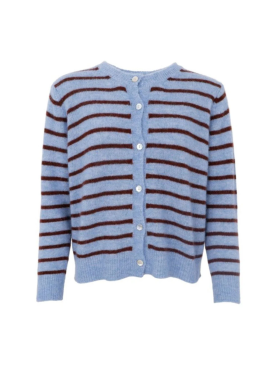 Black Colour - BCDELL STRIPED KNIT CARDIGAN