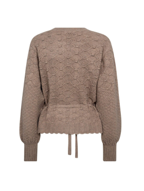 Co`Couture - ROWCC POINTELLE TIE CARDIGAN