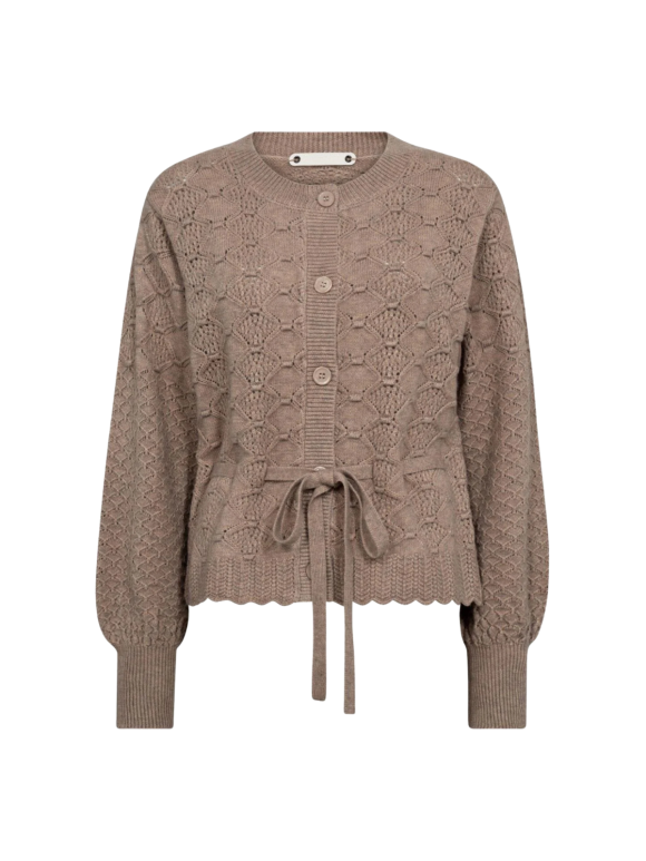 Co`Couture - ROWCC POINTELLE TIE CARDIGAN