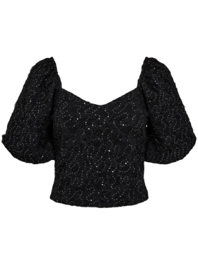 HAUTE L'AMITIÉ - DAZZY CREASE SEQUIN TOP