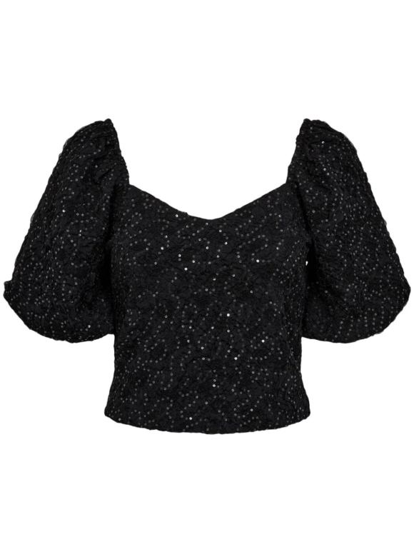 HAUTE L'AMITIÉ - DAZZY CREASE SEQUIN TOP