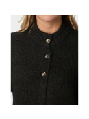 Neo Noir - BENUTA FLUFFY KNIT CARDIGAN Neo Noir - BENUTA FLUFFY KNIT CARDIGAN