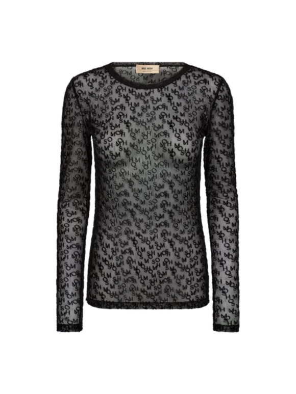 Mos Mosh - MMLORETTA MONO MESH BLOUSE