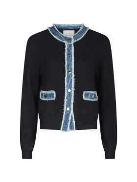 Neo Noir - ZELMA KNIT DENIM CARDIGAN