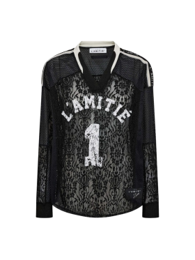 HAUTE L'AMITIÉ - LACE FOOTBALL V- BLOUSE
