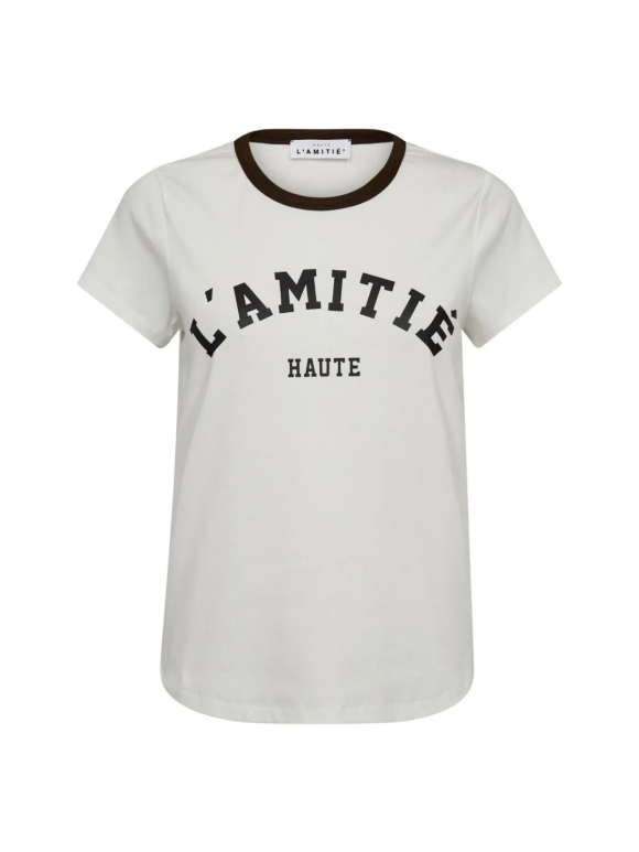 HAUTE L'AMITIÉ - NECKLINE LOGO TEE