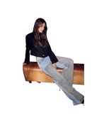 HAUTE L'AMITIÉ - TWO-TONE PATCH JEANS 