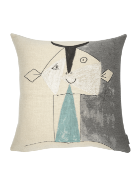 POULIN DESIGN - TETE DE FAUNE SUR FOND GRIS ARGENT (1946)