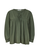 RABENS SALONER - COTTON FULL SLEEVE BLOUSE - EIKE