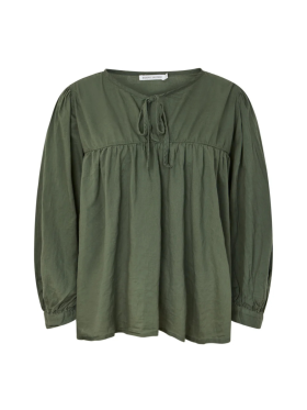 RABENS SALONER - COTTON FULL SLEEVE BLOUSE - EIKE