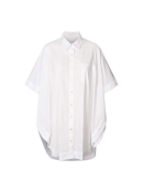 RABENS SALONER - POPLIN CURVED HEM SHIRT DRESS - BERTA