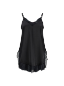 JJXX - JXVIMA SINGLET SATIN LACE LONG TOP WVN