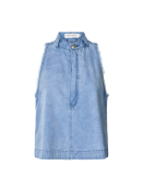 RABENS SALONER - LIGHT DENIM HALTER TOP - FAYA