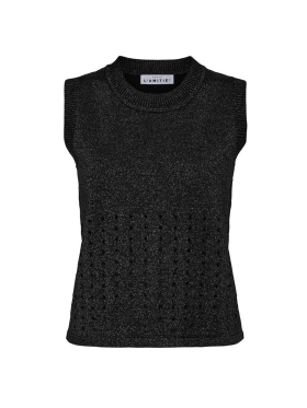 HAUTE L'AMITIÉ - HOLE LUREX KNIT TOP