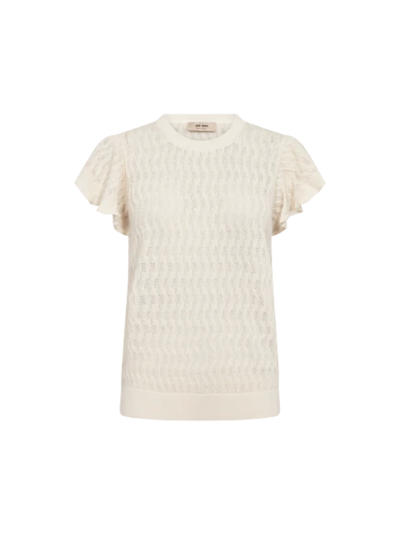 Mos Mosh - MMGANNA PATTERN O-NECK KNIT TOP Mos Mosh - MMGANNA PATTERN O-NECK KNIT TOP