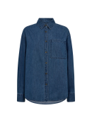 IVY COPENHAGEN - IVY-MALIKA MATTI REGULAR DENIM SHIRT MID BLUE