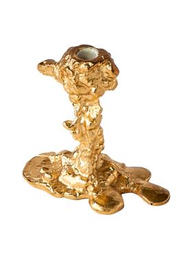 POLSPOTTEN - DRIP CANDLE HOLDER GOLD S
