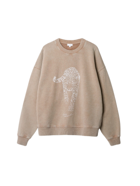 LALA BERLIN - SWEATSHIRT SOMA COTTON WASHED EARTH LEO