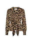 Karmamia Copenhagen - BLAIR BLOUSE - HAMMERED LEOPARD