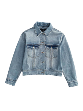 WITH BLACK - WBLABIGALE DENIM JACKET