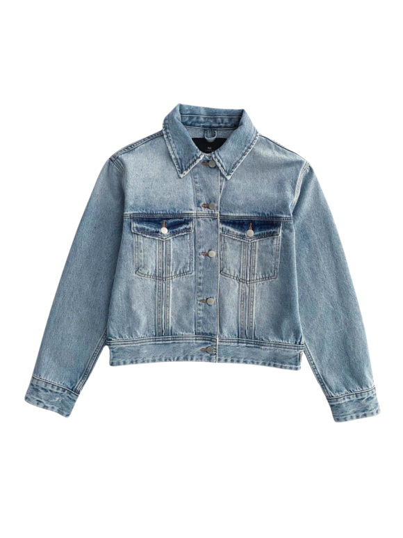 WITH BLACK - WBLABIGALE DENIM JACKET