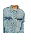 WITH BLACK - WBLABIGALE DENIM JACKET