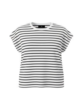 WITH BLACK - WBLFLORENCE SS STRIPE TEE