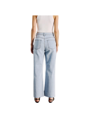 WITH BLACK - WBLABIGALE HW STRAIGHT JEANS