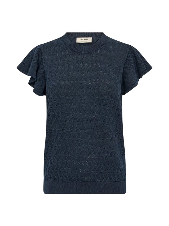 Mos Mosh - MMGANNA PATTERN O-NECK KNIT TOP