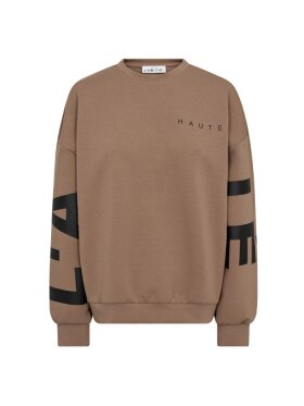 HAUTE L'AMITIÉ - MAXI SPLIT LOGO SWEAT