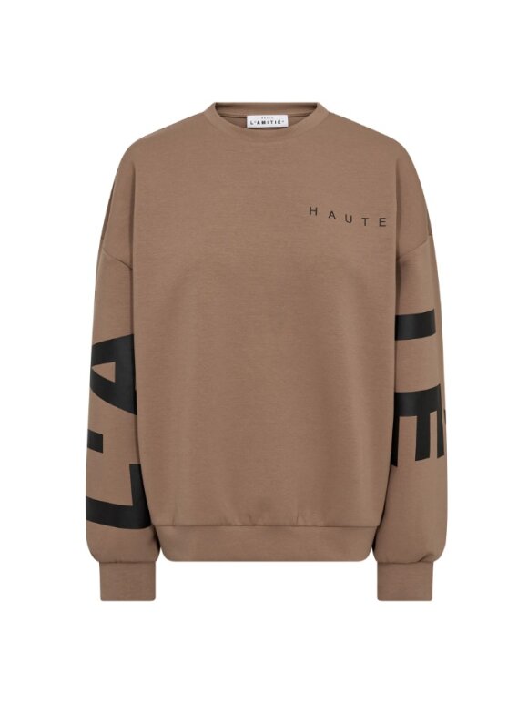HAUTE L'AMITIÉ - MAXI SPLIT LOGO SWEAT