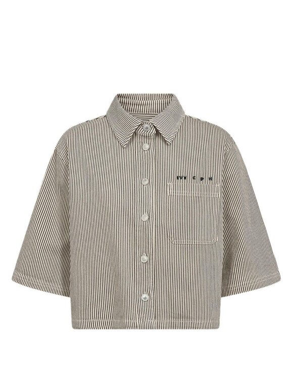 IVY COPENHAGEN - UTA OVERSIZE SHIRT WASH BLACK SAILOR STRIPE IVY COPENHAGEN - UTA OVERSIZE SHIRT WASH BLACK SAILOR STRIPE