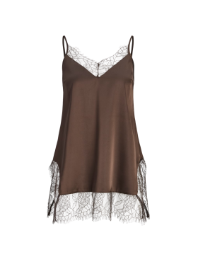 JJXX - JXVIMA SINGLET SATIN LACE LONG TOP WVN