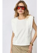Co`Couture - ZELLICC PADDED PLEAT TOP Co`Couture - ZELLICC PADDED PLEAT TOP