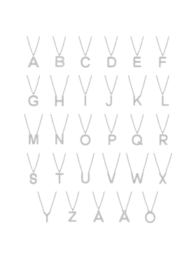 EDBLAD - LETTER NECKLACE SPARKLE EDBLAD - LETTER NECKLACE SPARKLE