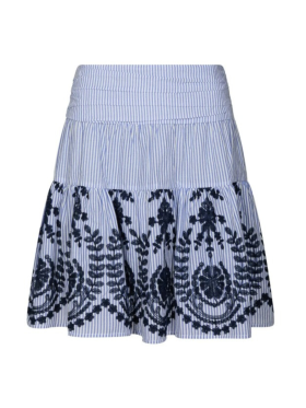 Neo Noir - TARROW STRIPE EMBROIDERY SKIRT