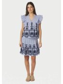 Neo Noir - TARROW STRIPE EMBROIDERY SKIRT