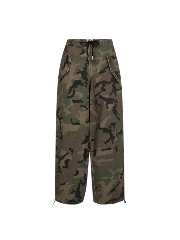 IVY COPENHAGEN - IVY-PENNY PARACHUTE PANT WASH CAMOURFLAGE IVY COPENHAGEN - IVY-PENNY PARACHUTE PANT WASH CAMOURFLAGE