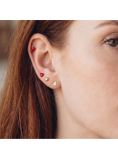 EDBLAD - HEART ONE STUD ENAMEL GOLD EDBLAD - HEART ONE STUD ENAMEL GOLD