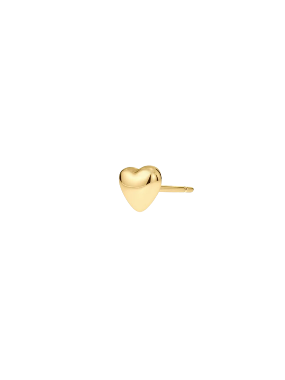 EDBLAD - HEART ONE STUD ENAMEL GOLD EDBLAD - HEART ONE STUD ENAMEL GOLD