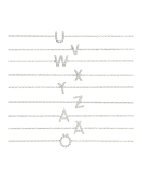 EDBLAD - LETTER BRACELET SPARKLE A-Ö SILVER EDBLAD - LETTER BRACELET SPARKLE A-Ö SILVER