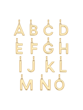 EDBLAD  - INITAL A-Ö CHARM GOLD