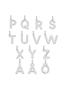 EDBLAD  - INITAL A-Ö CHARM SILVER