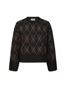 Neo Noir - KICK CHECK KNIT BLOUSE