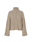 SECOND FEMALE - CROSETTE KNIT CARDIGAN SECOND FEMALE - CROSETTE KNIT CARDIGAN
