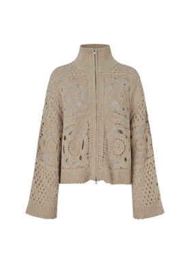 SECOND FEMALE - CROSETTE KNIT CARDIGAN