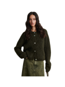 SECOND FEMALE - ANDREA KNIT RIB CARDIGAN SECOND FEMALE - ANDREA KNIT RIB CARDIGAN